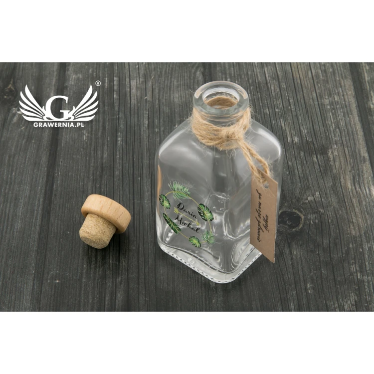 Hochzeitsflasche für Alkohol - UV-Digitaldruck - Kapazität 100ml - BUT002