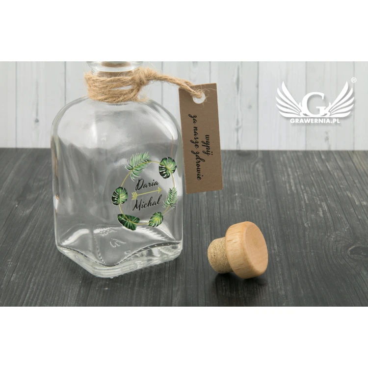 Hochzeitsflasche für Alkohol - UV-Digitaldruck - Kapazität 100ml - BUT002