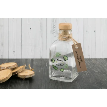 Hochzeitsflasche für Alkohol - UV-Digitaldruck - Kapazität 100ml - BUT002
