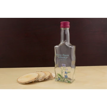Hochzeitsflasche für Alkohol - UV-Digitaldruck - Kapazität 200ml - BUT004
