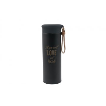 Thermosflasche für Tee mit Sieb und Ihrer Gravur - Merkur - 450ml - BUT011