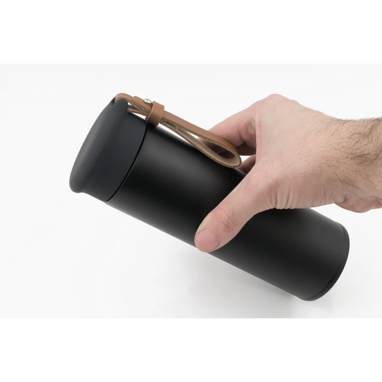 Thermosflasche für Tee mit Sieb und Ihrer Gravur - Merkur - 450ml - BUT011