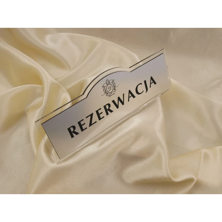 Reservierung - Tischständer 180x67mm SILBER - REZ002