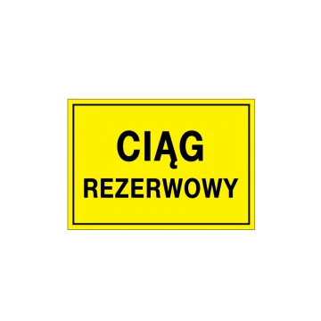 Reservekette - Warnschild - Abm. 495x345mm - PVC - farbiger UV-Druck - BHP122