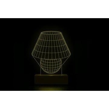 Classic - 3D LED RGB Lampe mit Fernbedienung - L3D013