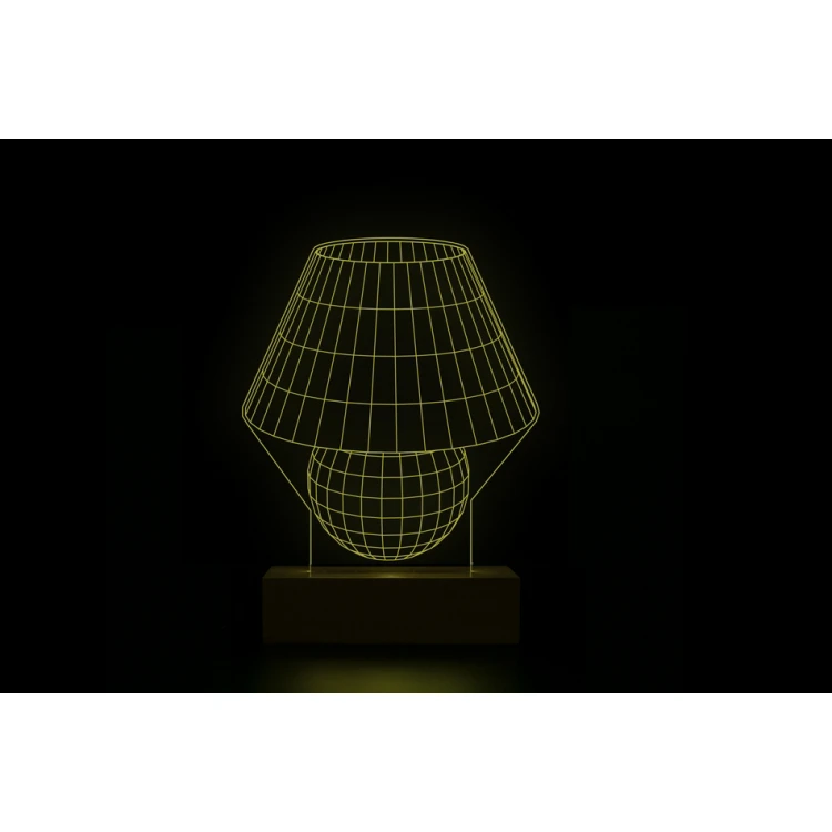 Classic - 3D LED RGB Lampe mit Fernbedienung - L3D013