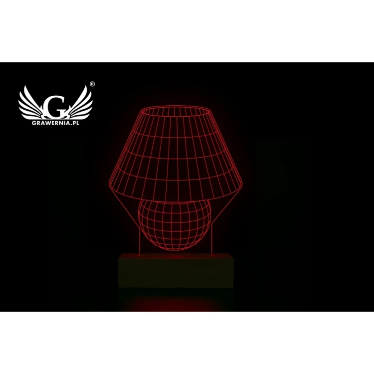 Classic - 3D LED RGB Lampe mit Fernbedienung - L3D013