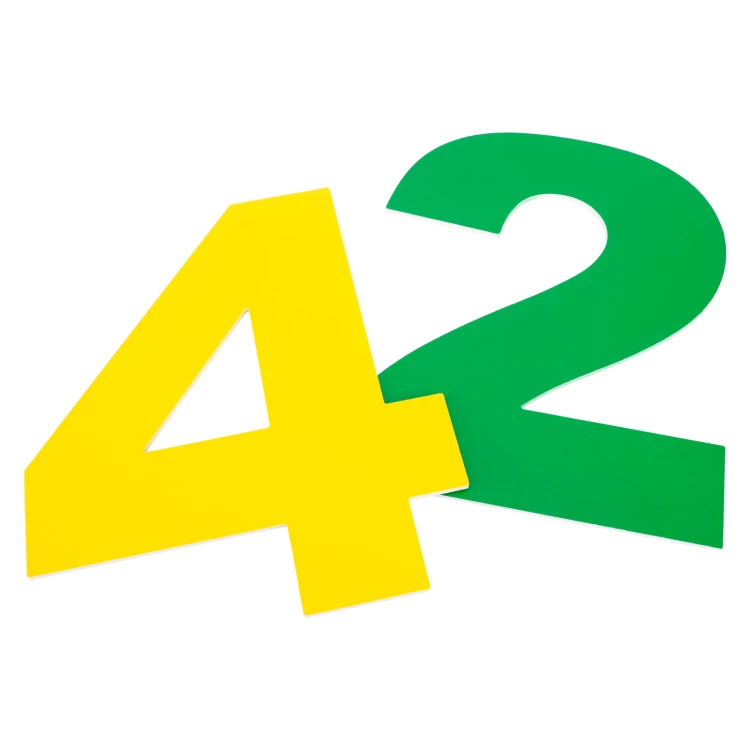 Zahlen für den Kindergarten aus Gravierlaminat - verschiedene Farben - Höhe 20 cm - CL009