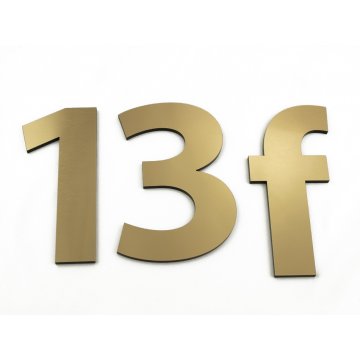 Zahlen und Buchstaben für Wand, Tür oder Gebäudefassade - lasergeschnitten - Höhe 14,5 cm