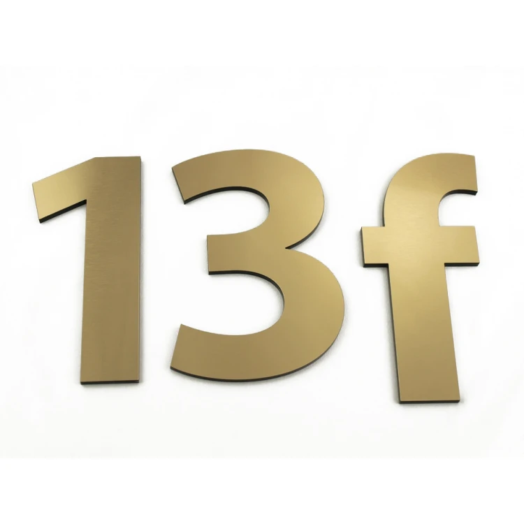 Zahlen und Buchstaben für Wand, Tür oder Gebäudefassade - lasergeschnitten - Höhe 14,5 cm