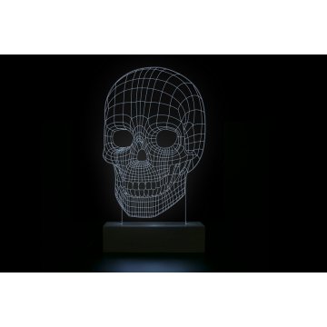 Schädel - 3D LED RGB Lampe mit Fernbedienung - L3D016