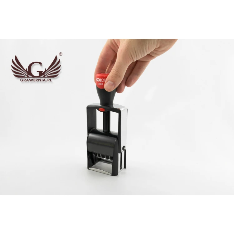 Datumsstempel mit Stempel Colop Classic Line 2360 - Abdruckgröße: 30x45mm - COL012