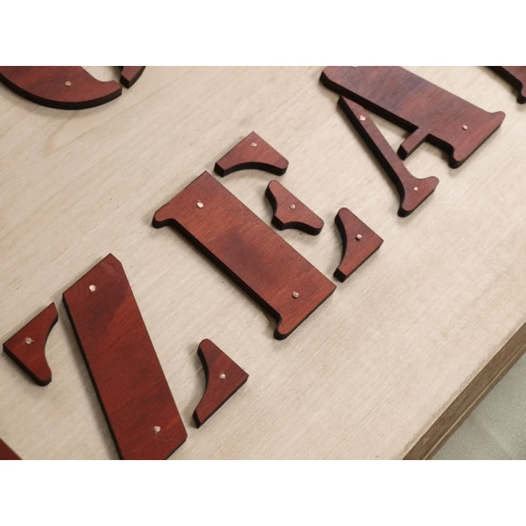 Dekorative Tafel - Schild