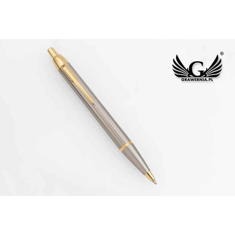 PARKER IM Gebürstetes Metall GT Kugelschreiber mit Etui - PAR139-D-SWPAG
