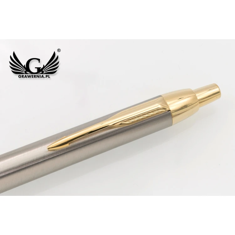PARKER IM Gebürstetes Metall GT Kugelschreiber mit Etui - PAR139-D-SWPAG