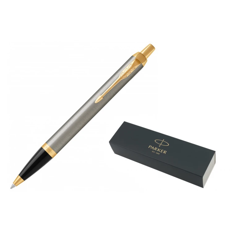 Kugelschreiber PARKER IM CORE Gebürstetes Metall GT - PAR141-D-PT