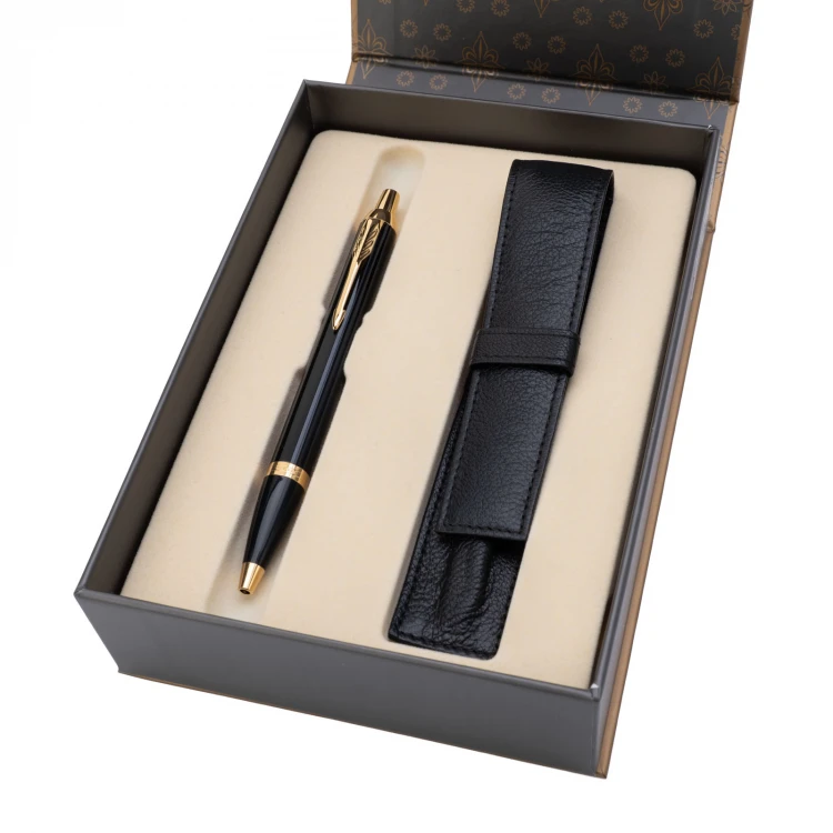 PARKER IM CORE Schwarzer GT Kugelschreiber mit Etui - PAR140
