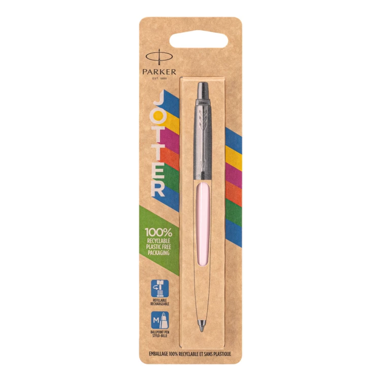 Parker Jotter BP60 Kugelschreiber in Pastellrosa - Größe M (mittel) - blaue Tinte - PAR248-D-JOT