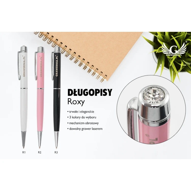 Metallkugelschreiber Roxy mit individueller Gravur - DP019