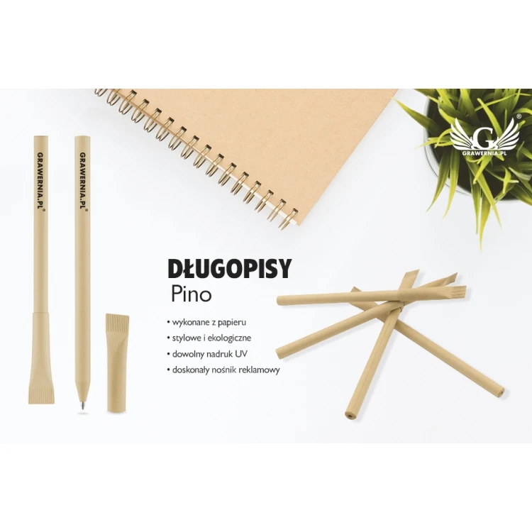 Papierstifte Pino mit beliebigem UV-Druck - DP021