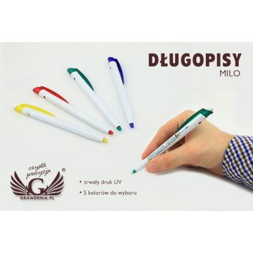 Kunststoffkugelschreiber MILO - UV-Druck - DP009
