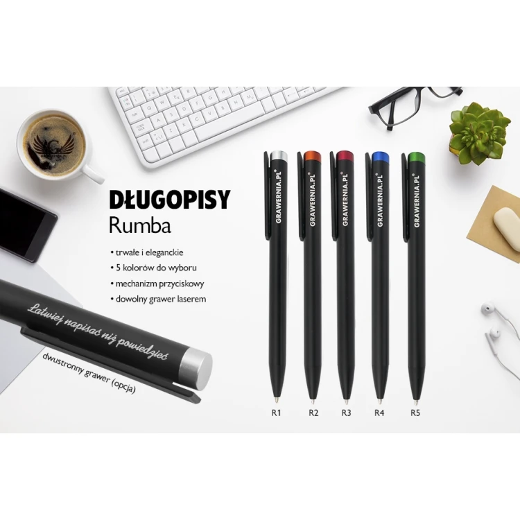 Rumba Kugelschreiber mit individueller Gravur - DP018