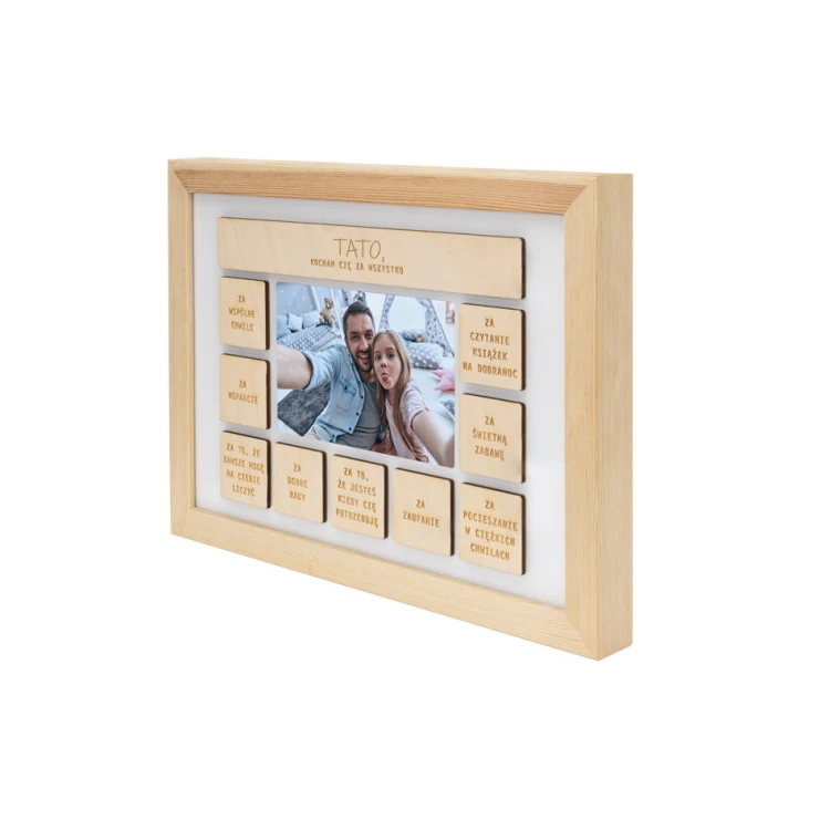 Holzrahmen für Papa mit Foto - RAM010