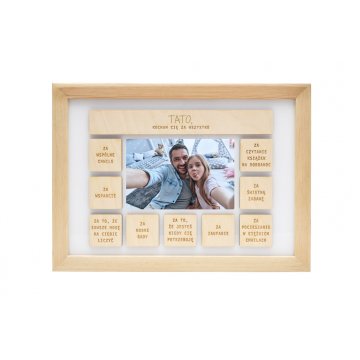 Holzrahmen für Papa mit Foto - RAM010