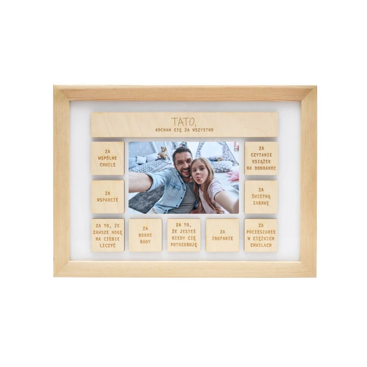 Holzrahmen für Papa mit Foto - RAM010