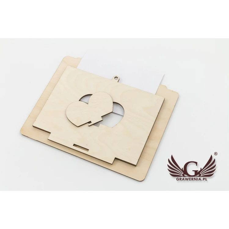 Holzrahmen mit Gravur für Babyfoto - RAM001