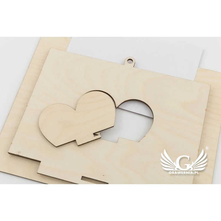 Holzrahmen mit Gravur für Babyfoto - RAM002