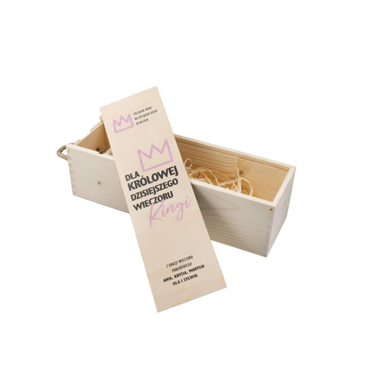 Holzkiste für Alkohol - Junggesellinnenabschied - SK013