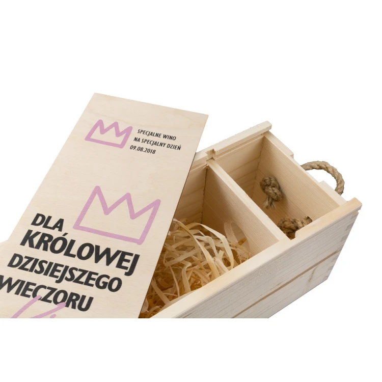 Holzkiste für Alkohol - Junggesellinnenabschied - SK013