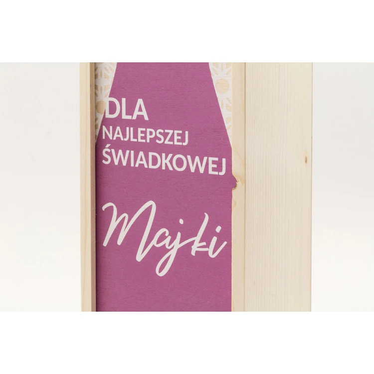 Holzkiste für Alkohol - Geschenk für Zeugen - SK017