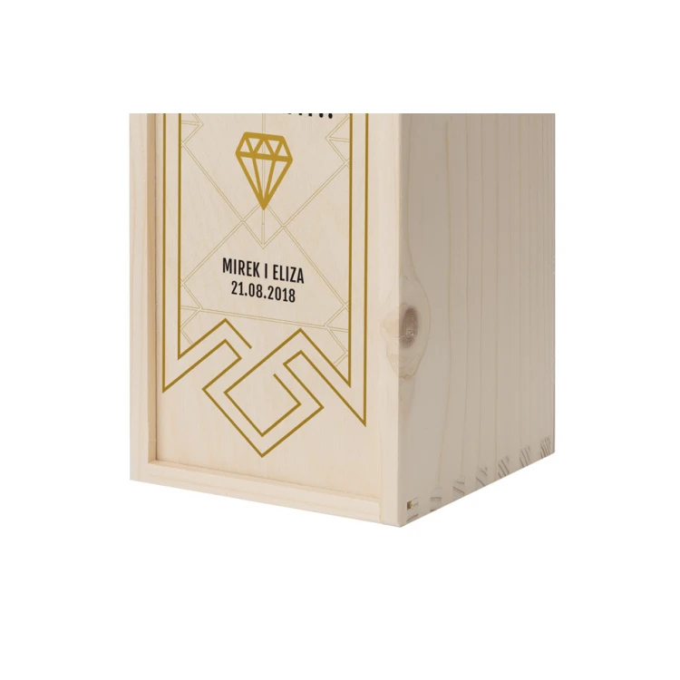Holzkiste für Alkohol - Geschenk für Zeugen - SK059