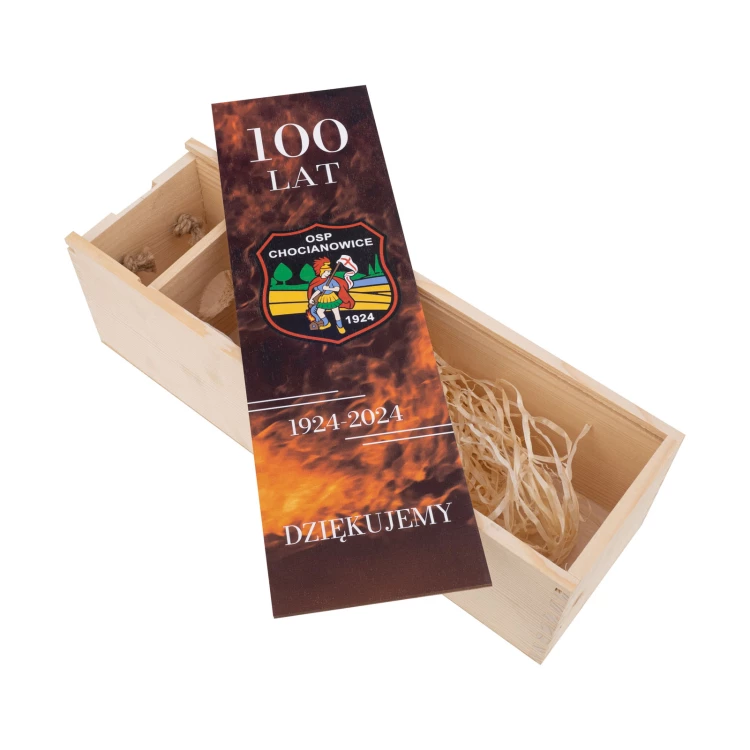 Holzflaschenkasten für Feuerwehrmann TSO - Abmessungen 110x360mm - SK106