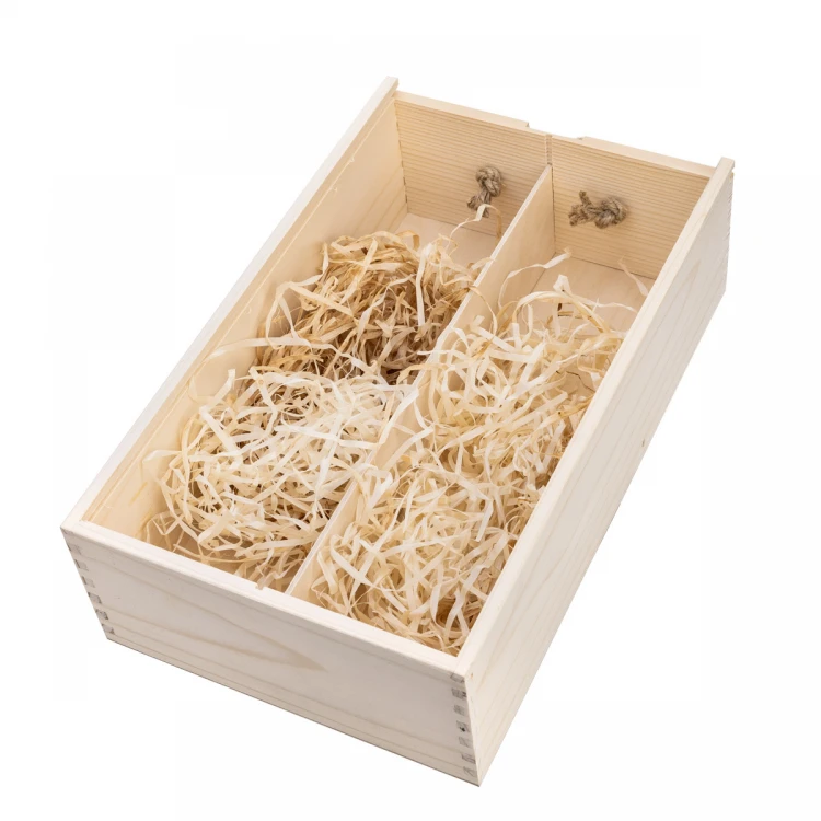 Holzkiste für zwei Weinflaschen - Geschenk für das Brautpaar - SK080