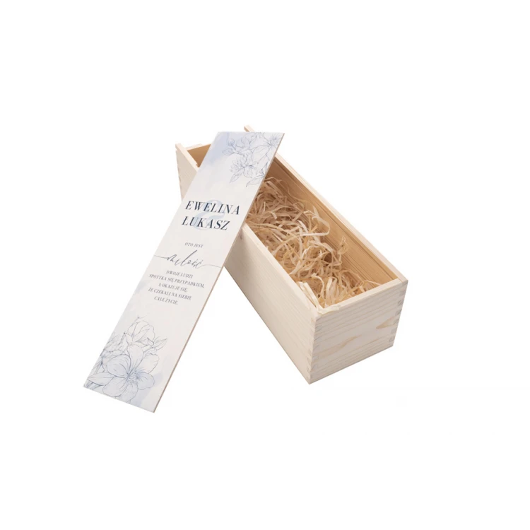 Holzweinkiste - Geschenk für das Brautpaar - SK071