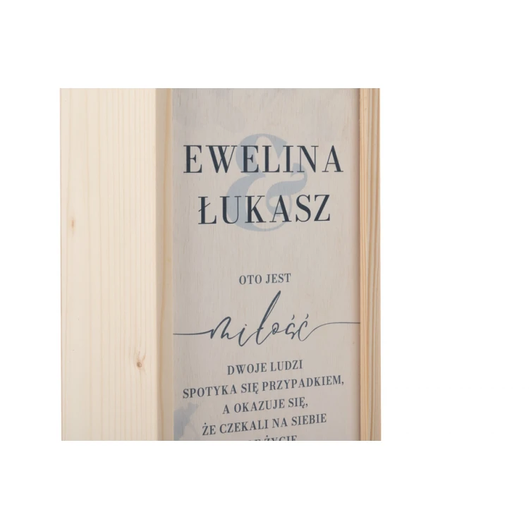 Holzweinkiste - Geschenk für das Brautpaar - SK071