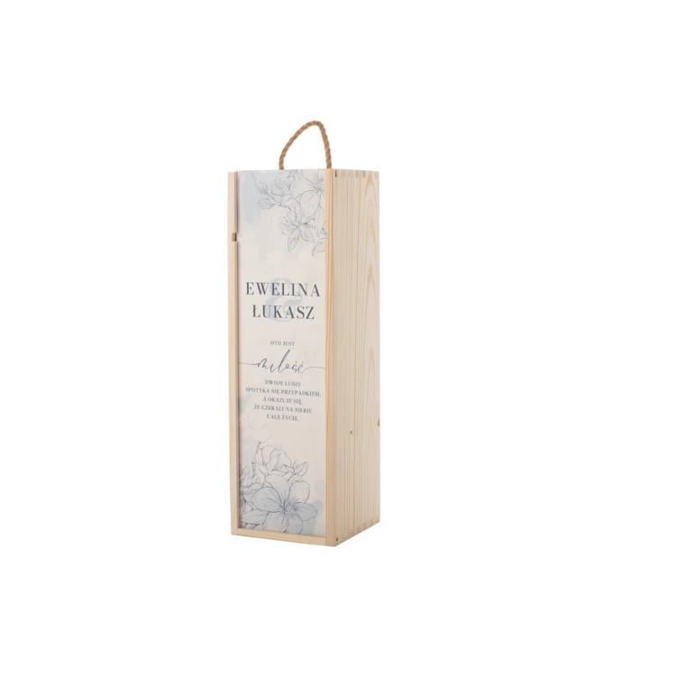 Holzweinkiste - Geschenk für das Brautpaar - SK071