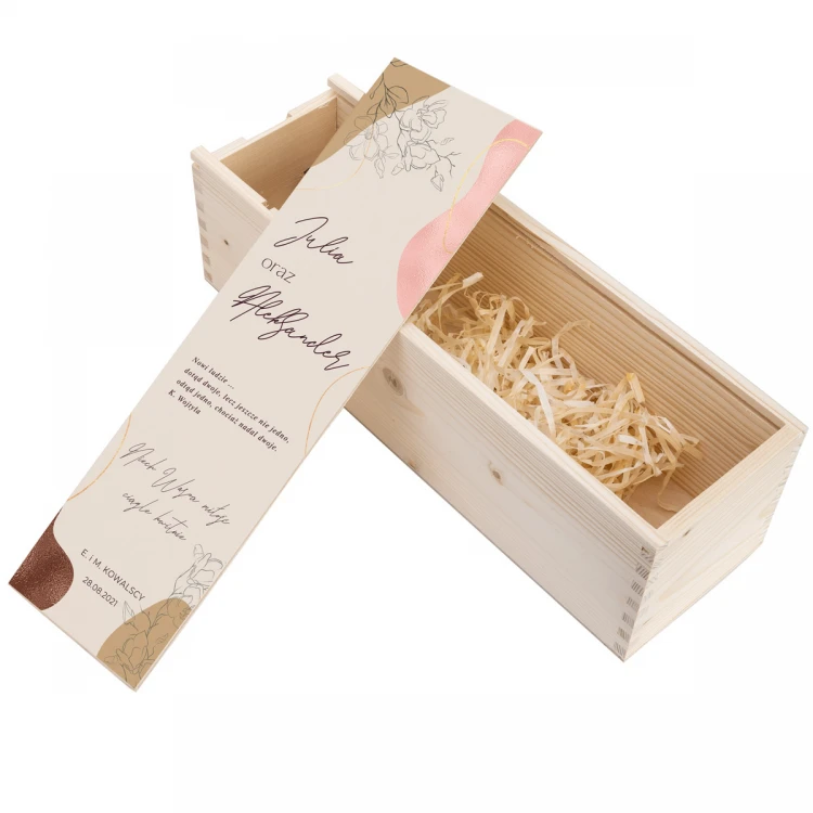 Holzweinkiste - Geschenk für das Brautpaar - SK076
