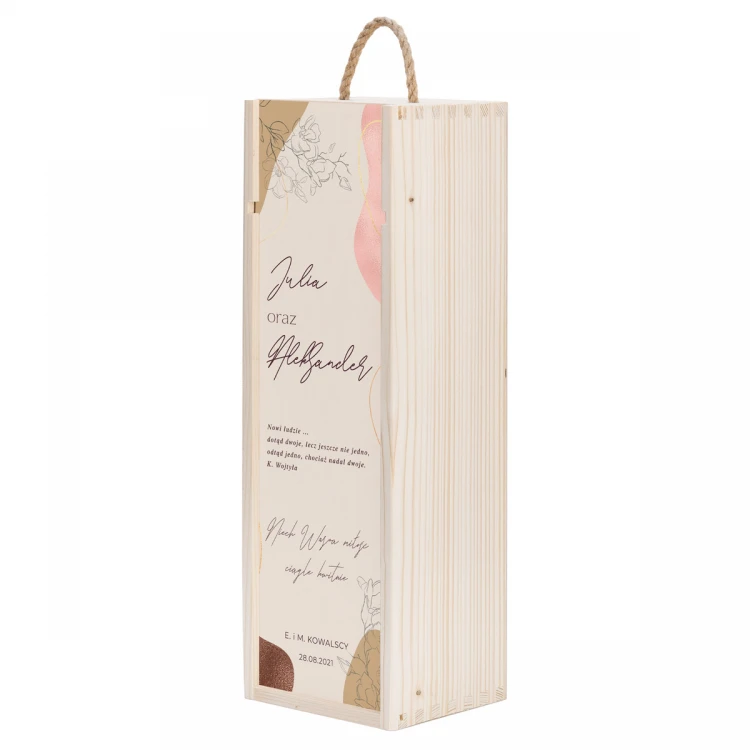 Holzweinkiste - Geschenk für das Brautpaar - SK076