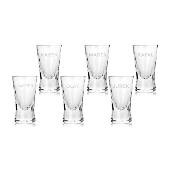 Holzkiste für Wodka mit einem Set von 6 Gläsern - Limitierte Auflage - SK066