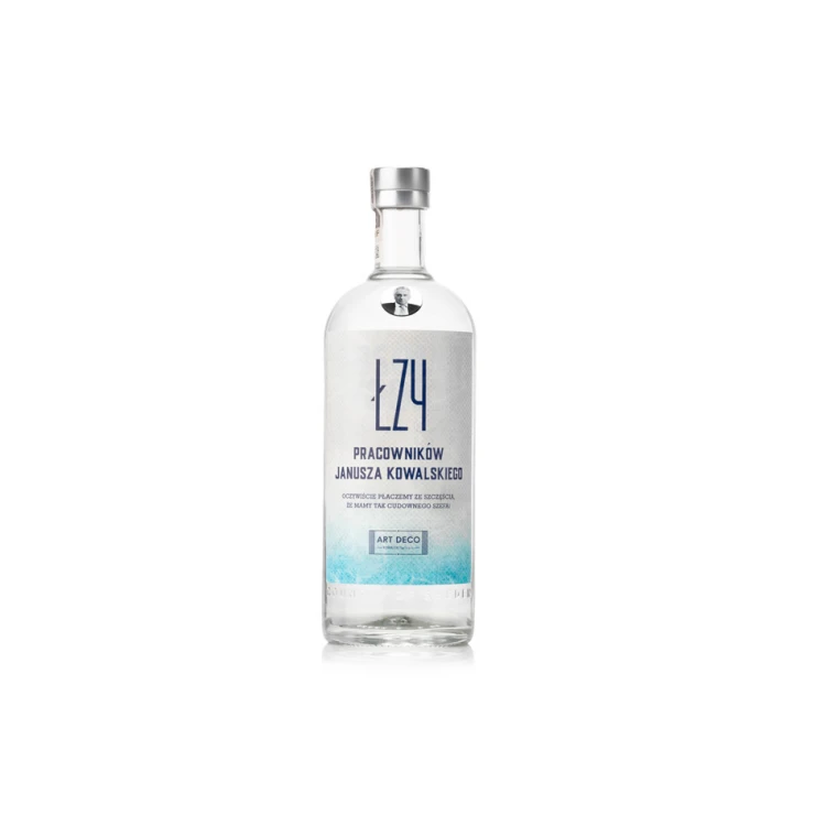 Holzkiste für Wodka mit einem Set von 6 Gläsern - Geschenk für den Chef - SK070