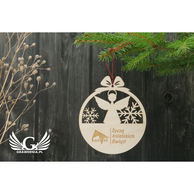 Holz-Weihnachtskugeln - Größe 80x93mm - individuelle Gravur - BDR024