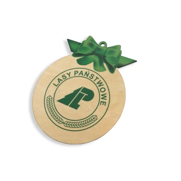 Holz-Weihnachtskugeln mit beliebigem UV-Druck - Größe 160x200mm - BDR008