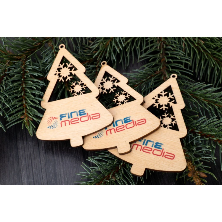 Holzweihnachtsbäume - Größe 64x94mm - individuelle Gravur - BDR042