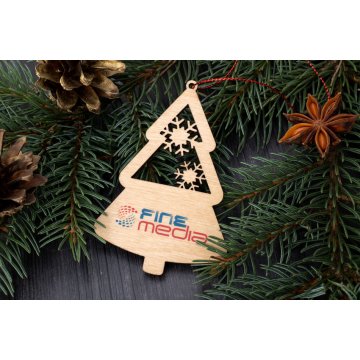 Holzweihnachtsbäume - Größe 64x94mm - individuelle Gravur - BDR042