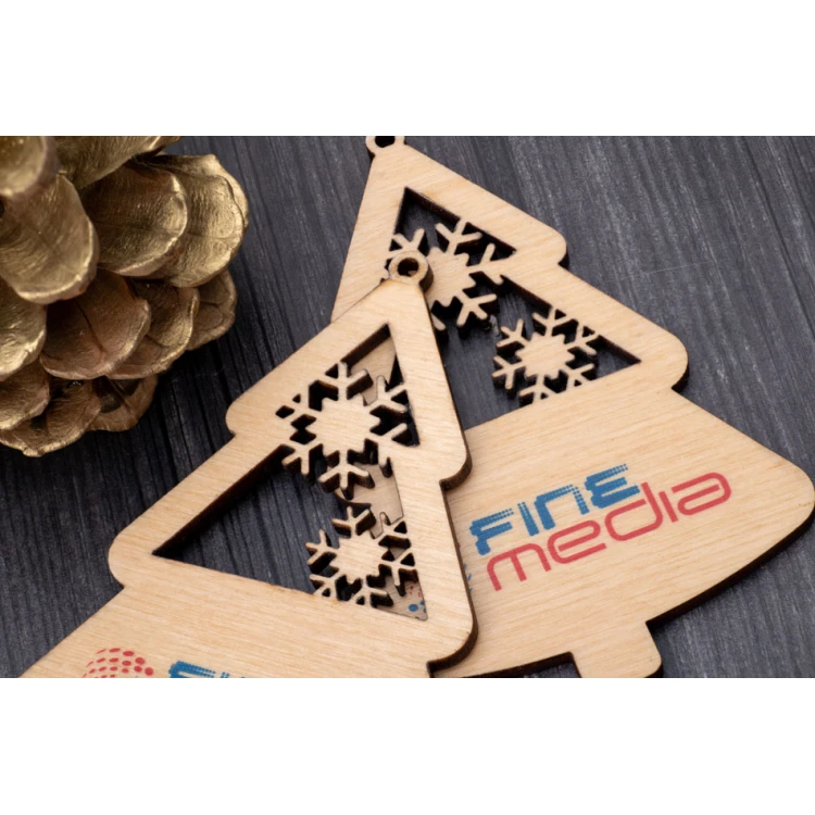 Holzweihnachtsbäume - Größe 64x94mm - individuelle Gravur - BDR042