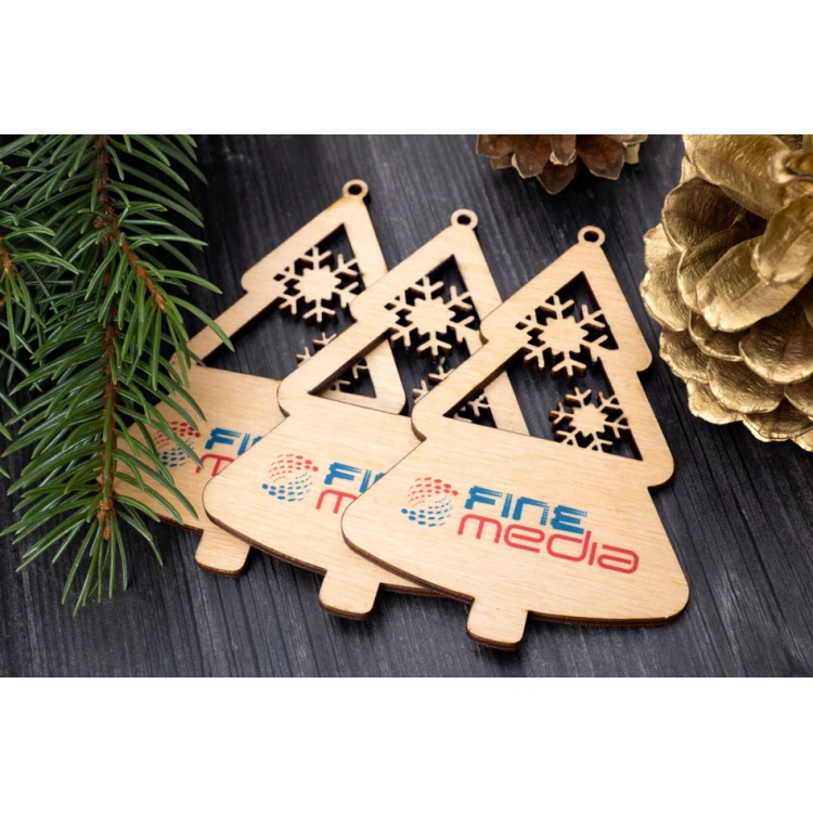 Holzweihnachtsbäume - Größe 64x94mm - individuelle Gravur - BDR042